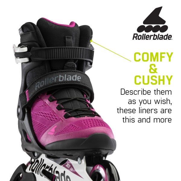 Rollerblade Women's Macroblade 100 3WD Inline Skates - Lightweight & Comfortable for Fitness, Outdoor & Urban Skating