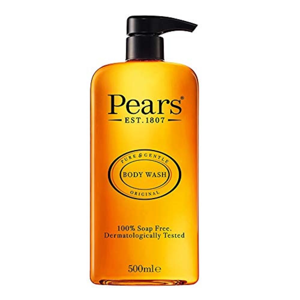 Pears Original Body Wash for Men & Women - 16.9 fl oz (500ml) - Gentle Cleansing for Soft, Smooth Skin - Perfect for Daily Shower & Bath Use