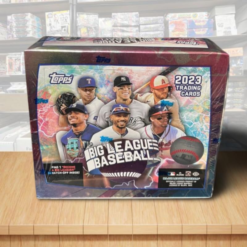 2023 Topps Big League Baseball Hobby Box - 18 Packs with 8 Cards Each | MLB Trading Cards Collection for Sports Fans & Collectors | Perfect for Gifts, Investments, and Game Nights