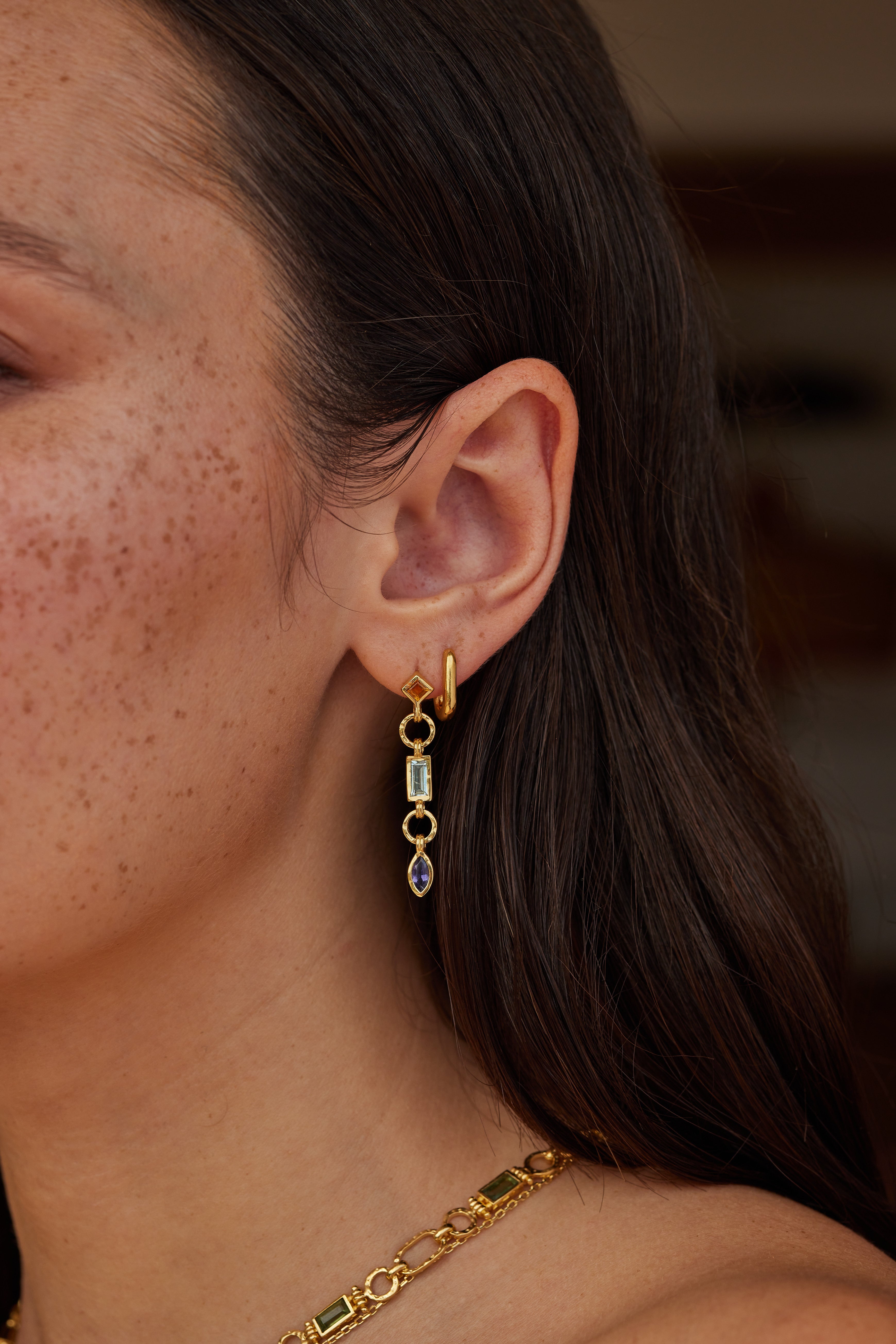 Calypso Gold Earrings for Women - 14K Solid Gold Hoop Earrings - Elegant & Dainty Jewelry for Everyday Wear, Parties & Special Occasions