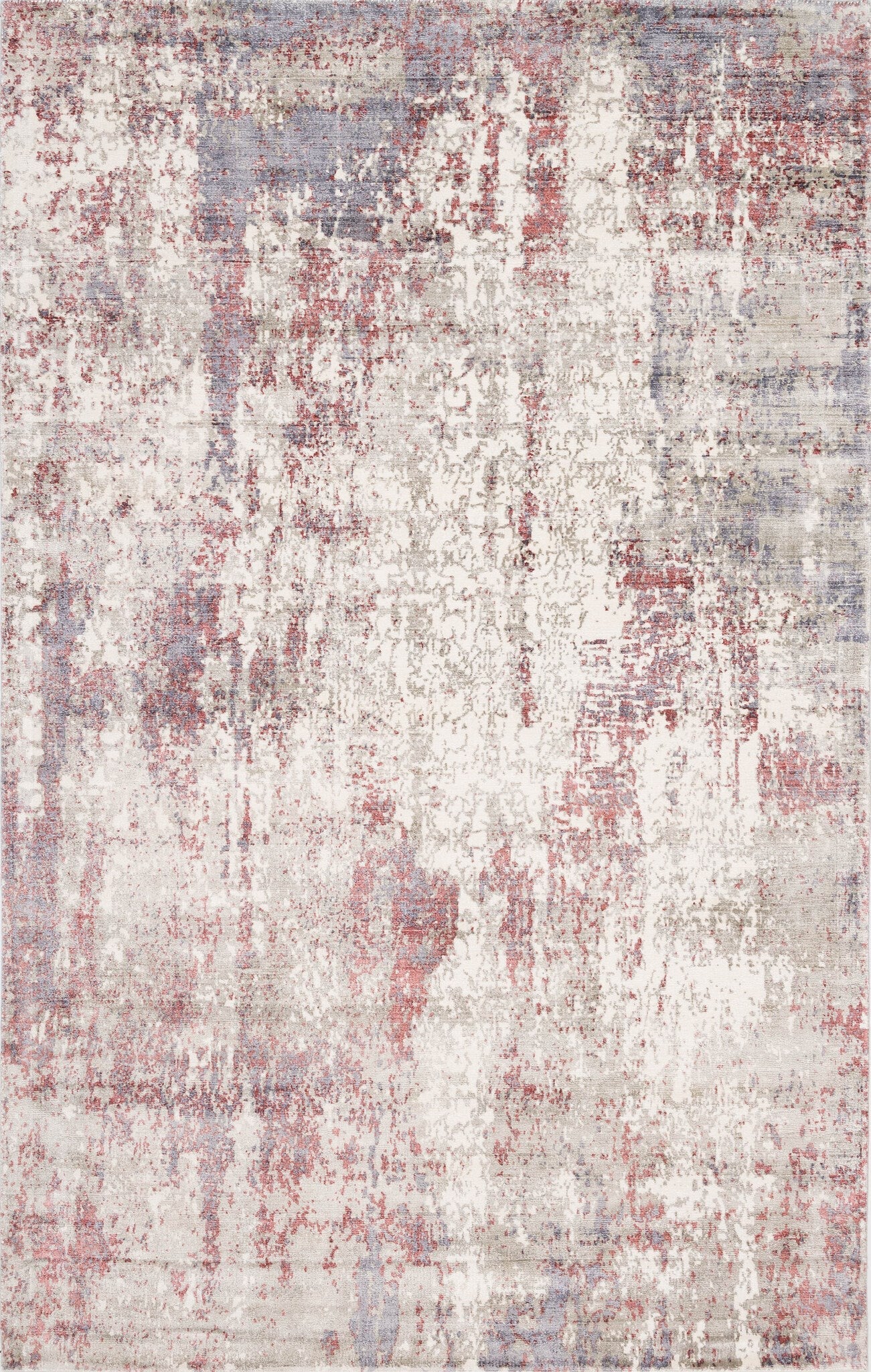 Allure Hand Loomed Viscose Raspberry Rug - Soft Bohemian Area Rug for Living Room, Bedroom, Nursery - Eco-Friendly Home Decor