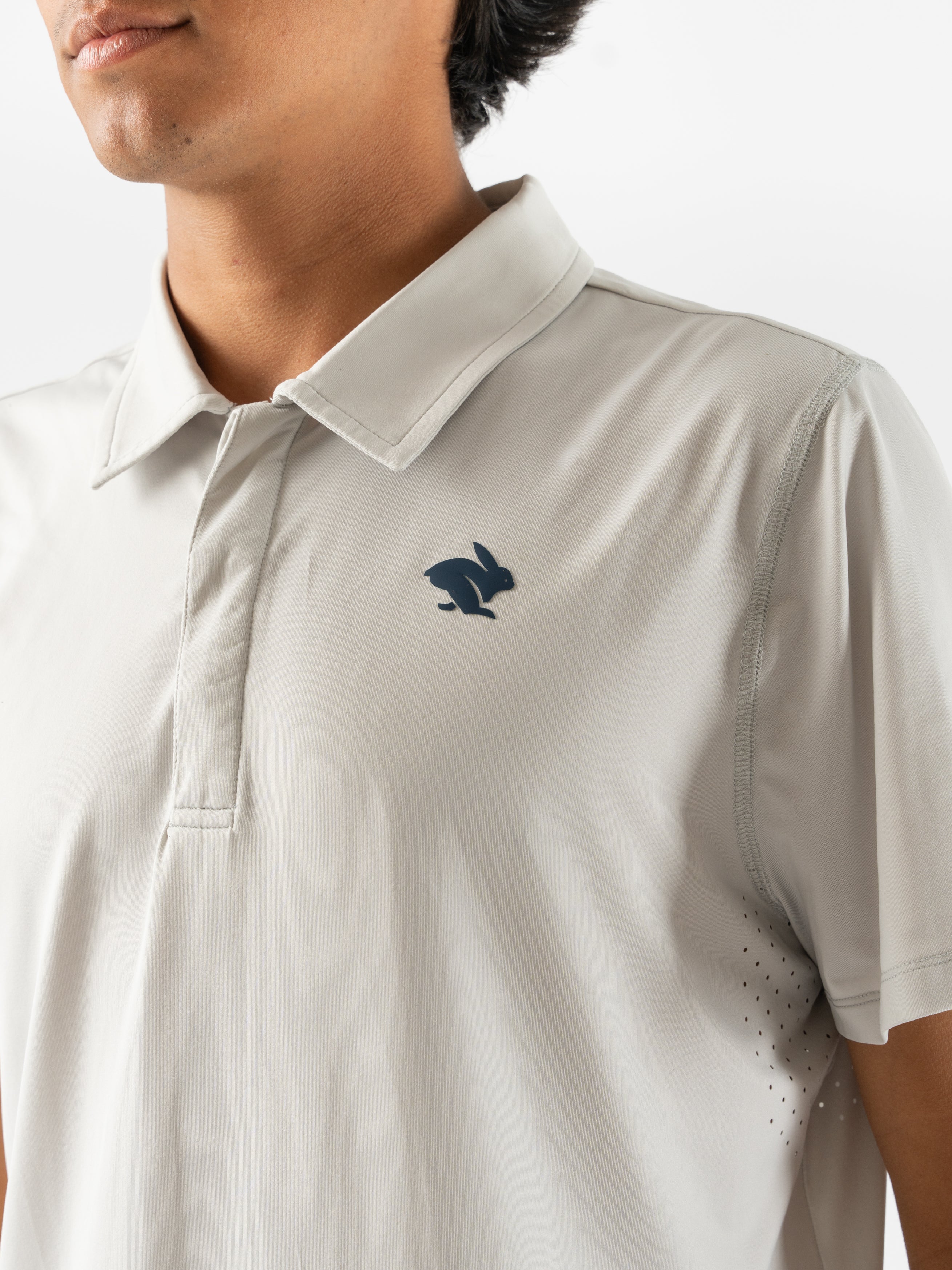UPF 50+ Sun Protection Men's Ice Polo Shirt - Cooling Quick-Dry Performance Golf & Outdoor Sports Shirt for Summer Activities