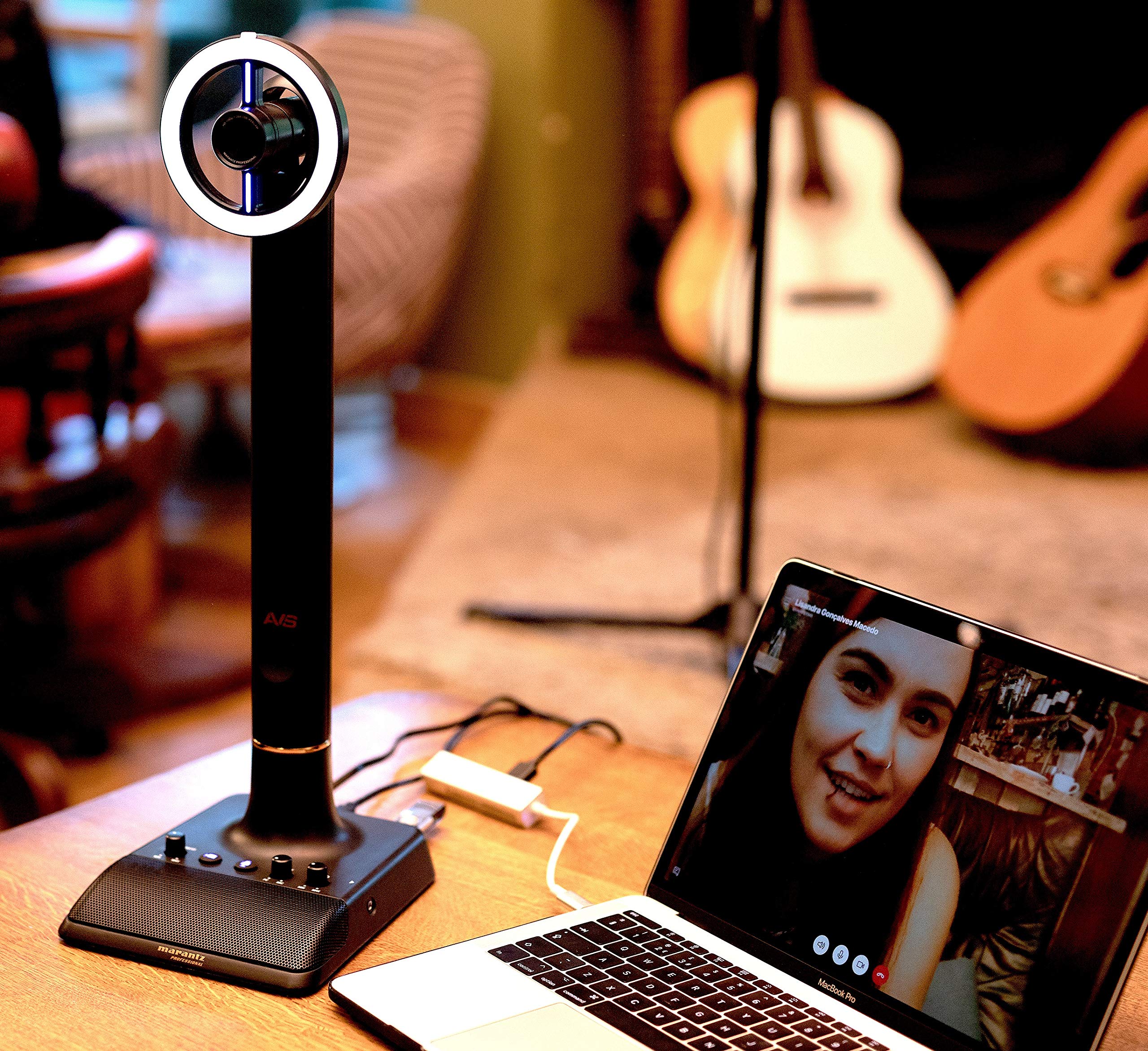 HD Webcam with Mic & Ring Light for Zoom, Streaming - Perfect for Video Calls & Online Meetings
