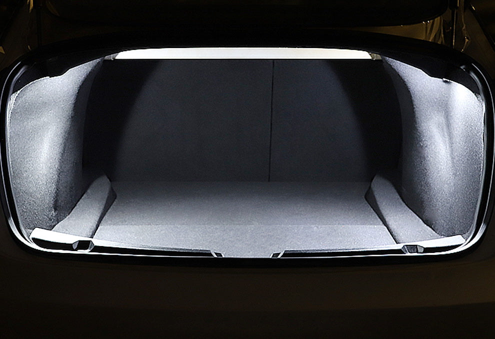 4x High Power LED Interior Light Kit for Tesla Model S 3 X - Upgrade Side Door, Trunk & Cabin Lighting - Bright White Energy Efficient Bulbs for Enhanced Visibility & Modern Look (Perfect for Night Driving & Interior Customization)