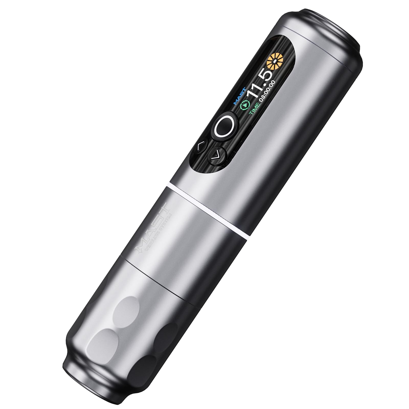 Professional Mast Archer2 Cordless Tattoo Machine - Brushless Motor, Seamless Frame, 2000mAh Long-Lasting Battery, 3.5mm Stroke Length (Grey) - Ideal for Tattoo Artists & Beginners, Perfect for Detailed Line Work & Shading
