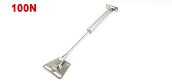 uxcell 100N Silver Gas Lift Support for Furniture Cabinet & Closet Doors - Smooth Opening & Closing for Wardrobes, Kitchen Cabinets & Storage Units