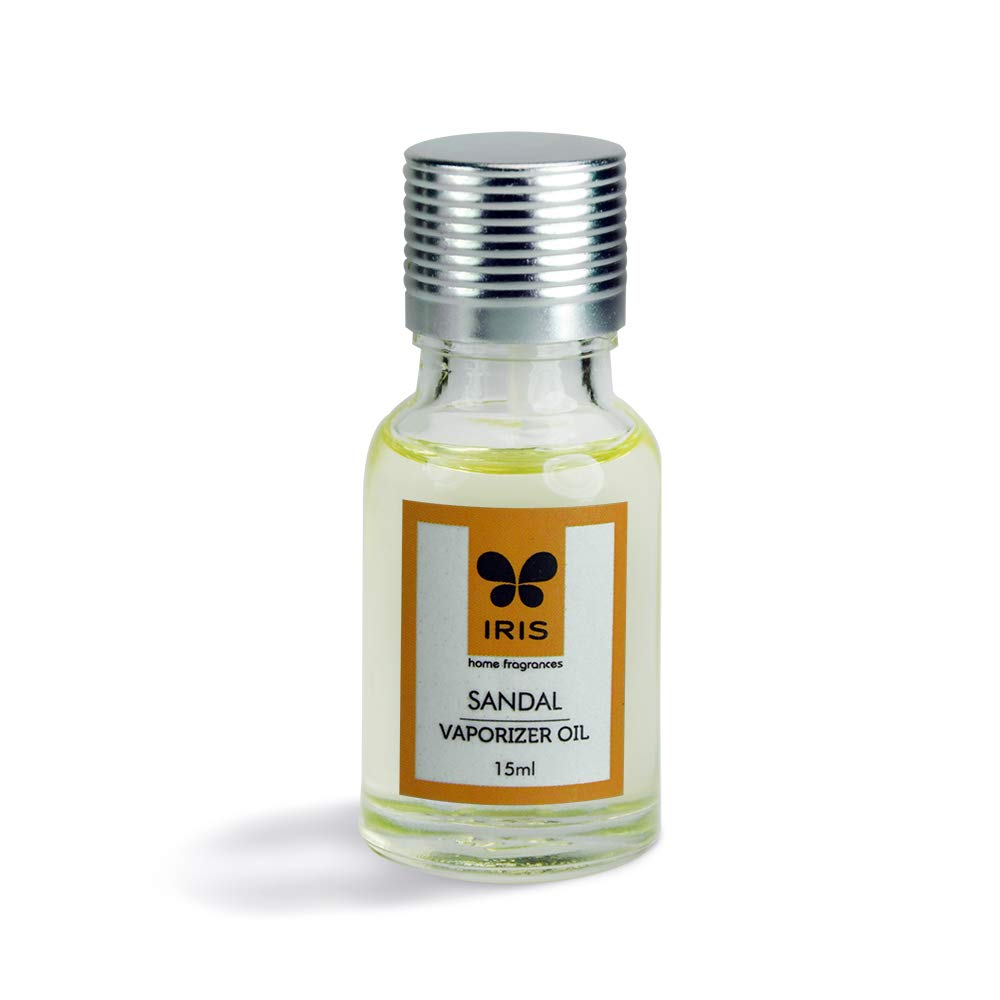 Premium IRIS Sandalwood Aroma Diffuser with 15ml Essential Oil - Beige, One Size Fits All - Perfect for Home, Office & Spa Relaxation