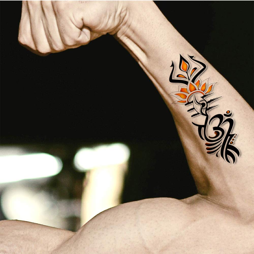 Voorkoms® Dad with Heart Tattoo - Waterproof Temporary Tattoos for Men & Women - Perfect for Father's Day, Parties & Family Events