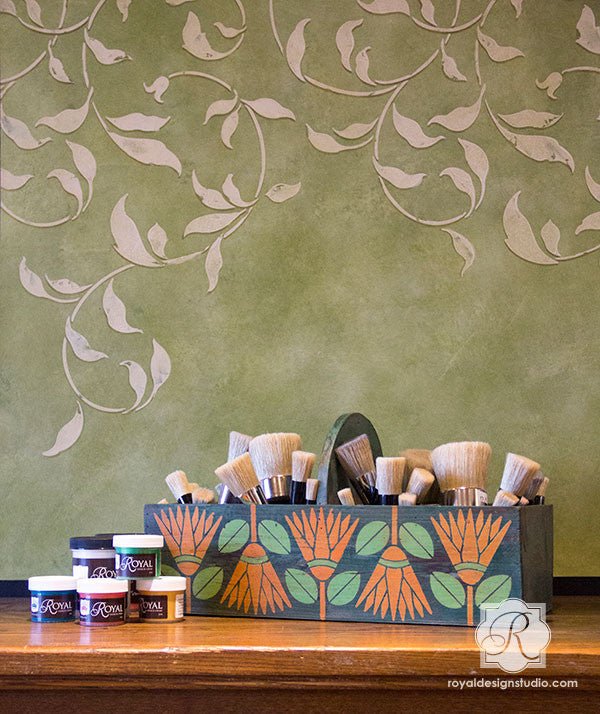 African Protea Flower Furniture Stencil - Reusable DIY Wood Painting Template for Cabinets, Tables & Home Decor | Perfect for Upcycling Projects & Handmade Gifts