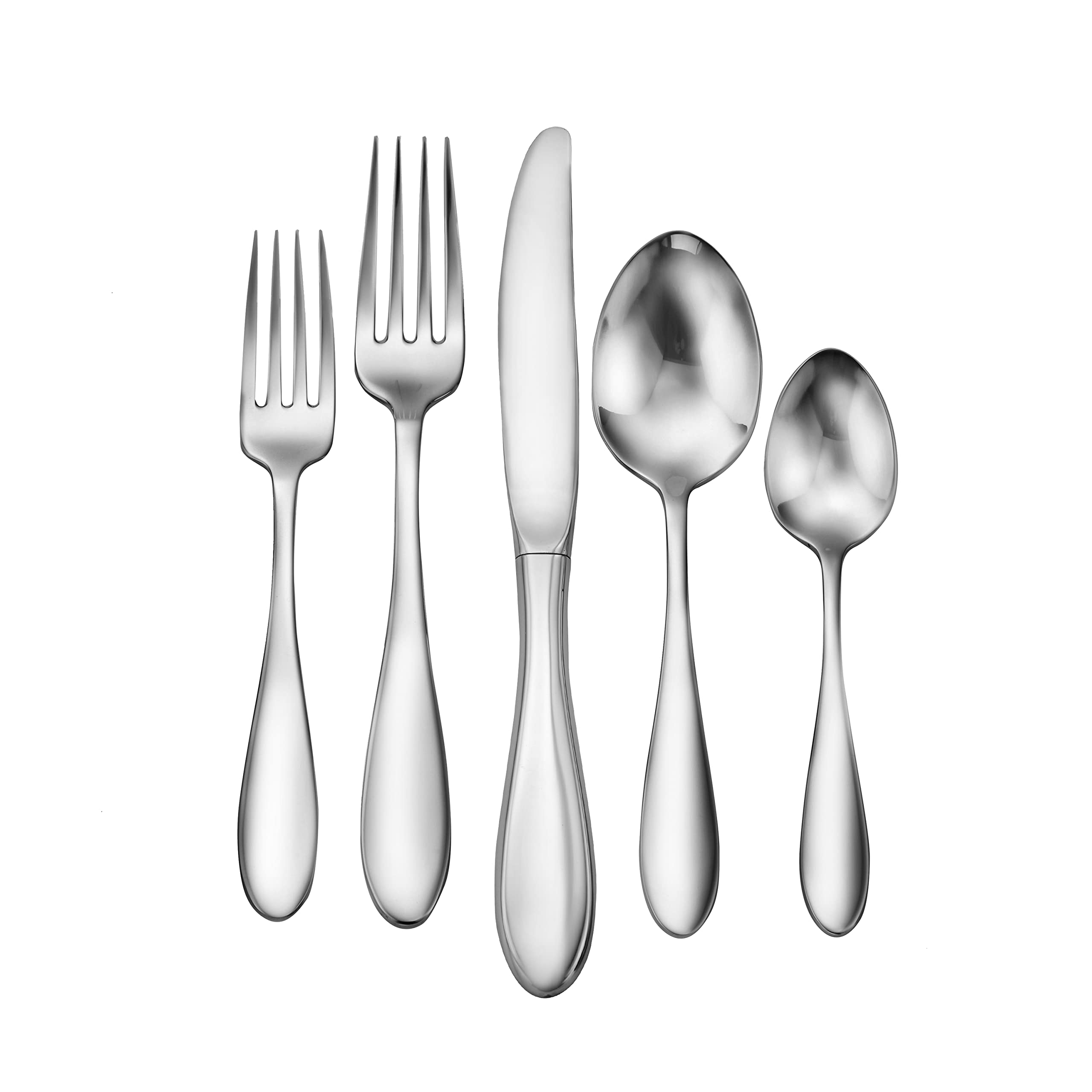 Betsy Ross 20-Piece Flatware Set for 4 - Premium Stainless Steel Silverware Made in USA - Perfect for Dinner Parties, Holidays & Everyday Dining