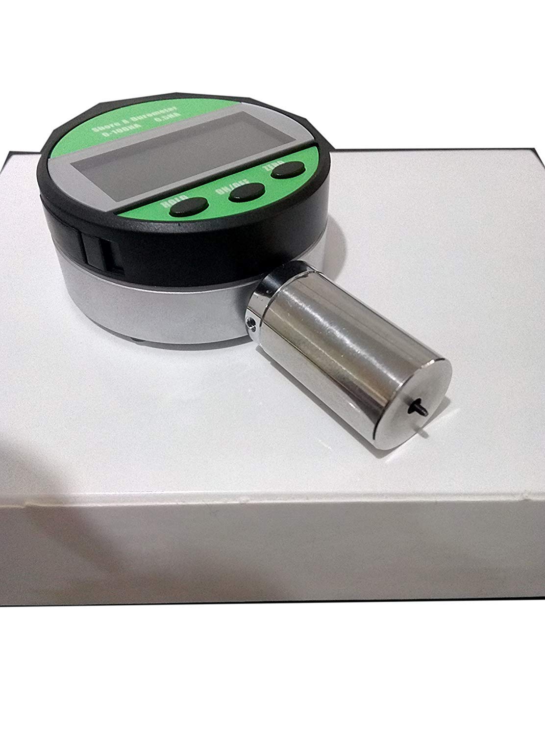 Digital Shore A Hardness Tester Meter (0-100HA) - Portable Durometer for Leather, Wax, Rubber & Polygrease | Handheld Rubber Hardness Gauge for Quality Control & Material Testing