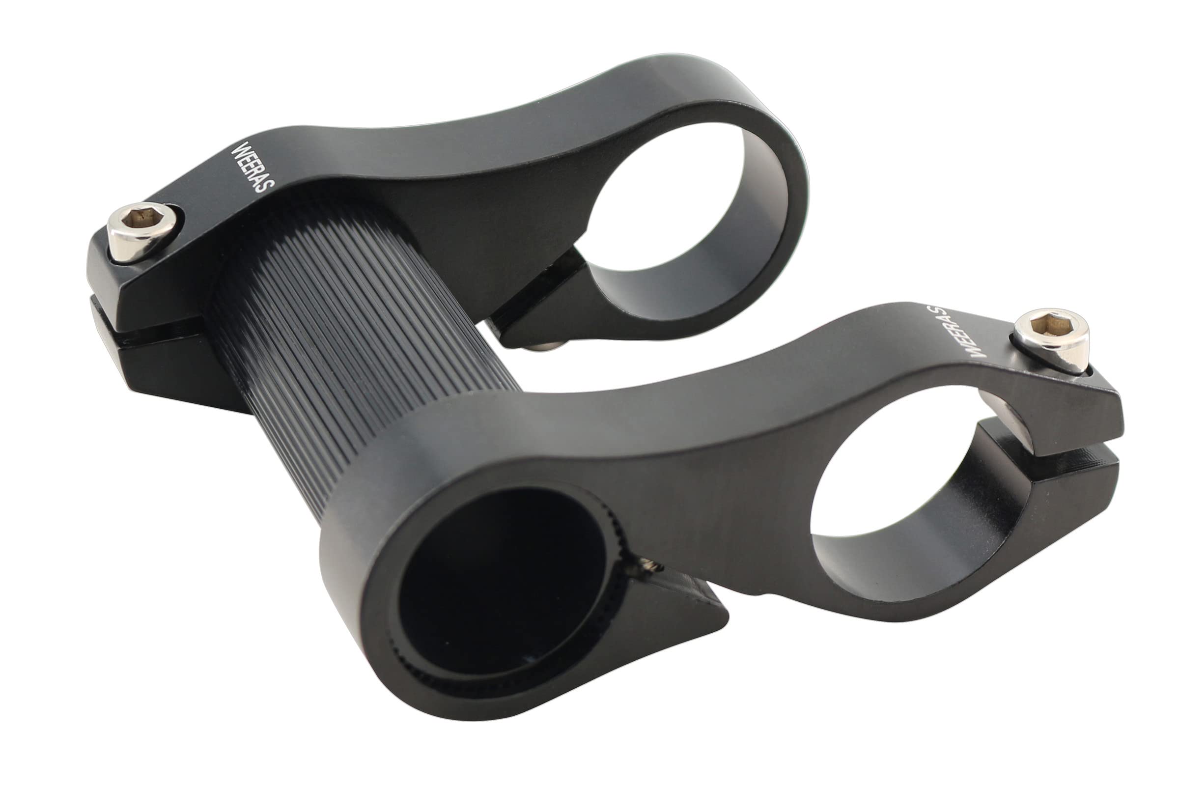 25.4mm Double-Stem Handlebar Riser Adapter - Ultralight Aluminum for Folding Bikes - Perfect for Commuting & Urban Cycling Accessories