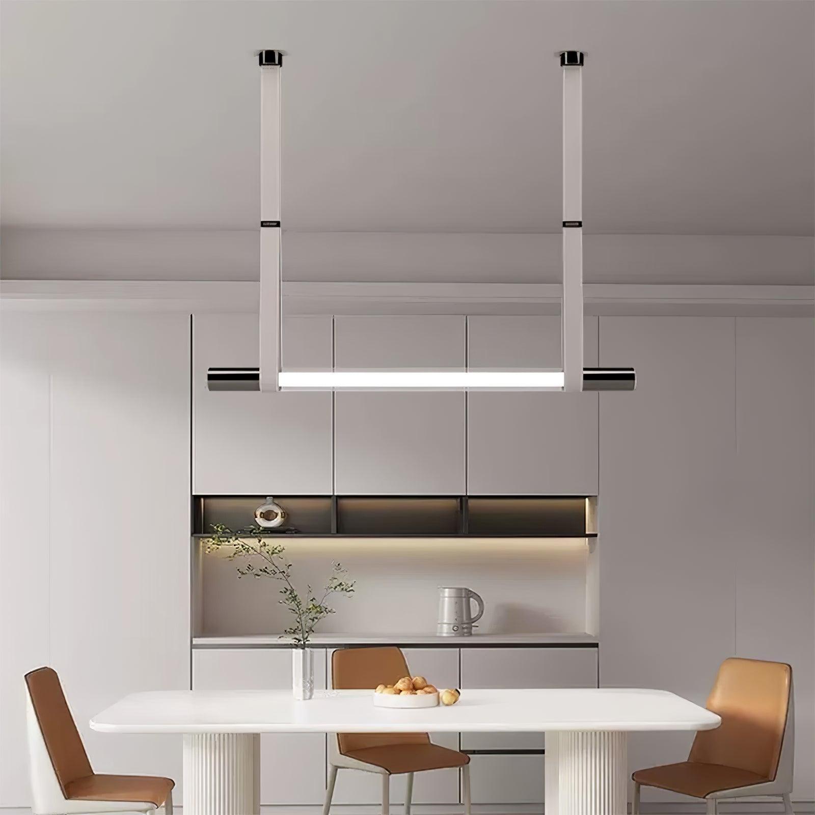 Modern Calm Pendant Light Fixture - Sleek Minimalist Hanging Lamp for Bedroom, Dining Room & Living Room Decor
