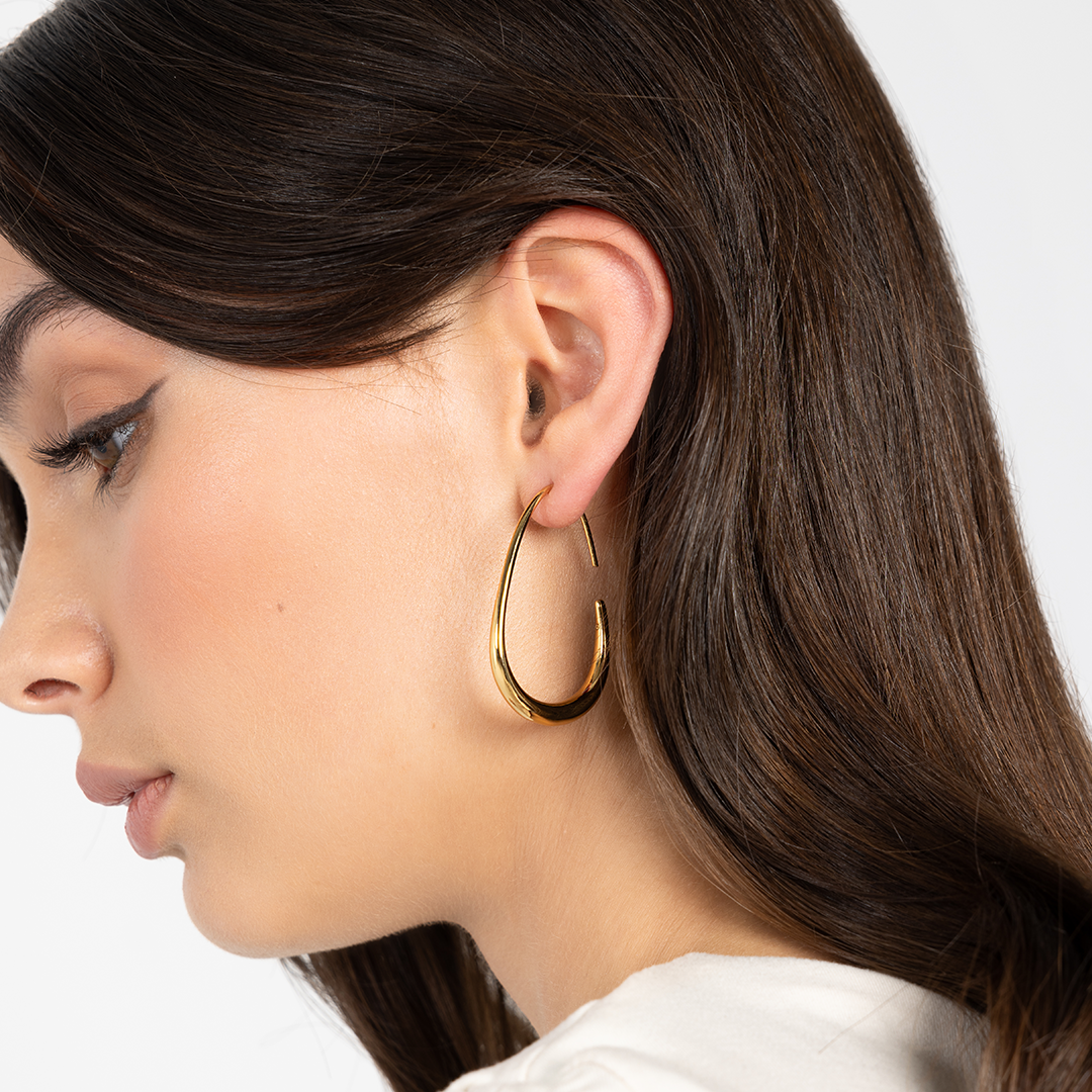 Tate Hoops - Stylish and Durable Fashion Earrings for Women | Perfect for Parties, Weddings, and Everyday Wear