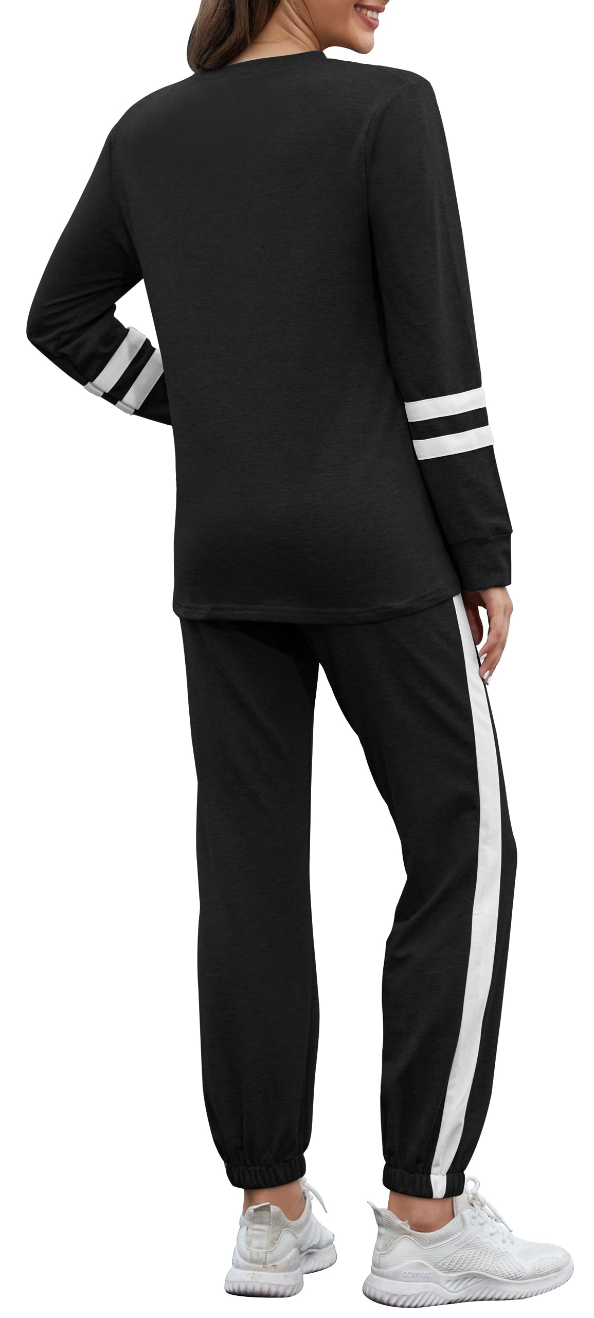 RUBZOOF Women's 2-Piece Lounge Set - Casual Travel Sweatsuit Outfit, Soft Loungewear Matching Set (S-3XL) | Perfect for Home Relaxation, Yoga, and Weekend Errands