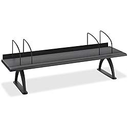 Safco 3603BL 42-Inch Black Wooden Desk Riser - Adjustable Monitor Stand for Home Office, Computer Workstation & Ergonomic Workspace Setup