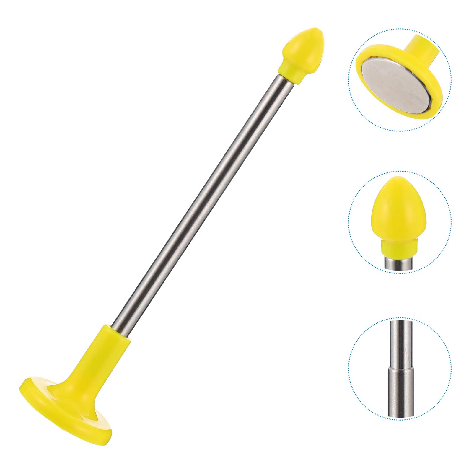 VICASKY Golf Alignment Rods - 1pc Fiberglass Training Aid with Magnet Bevel for Swing Aim & Accuracy - Perfect for Golf Practice, Airplane & Facial Training Accessories