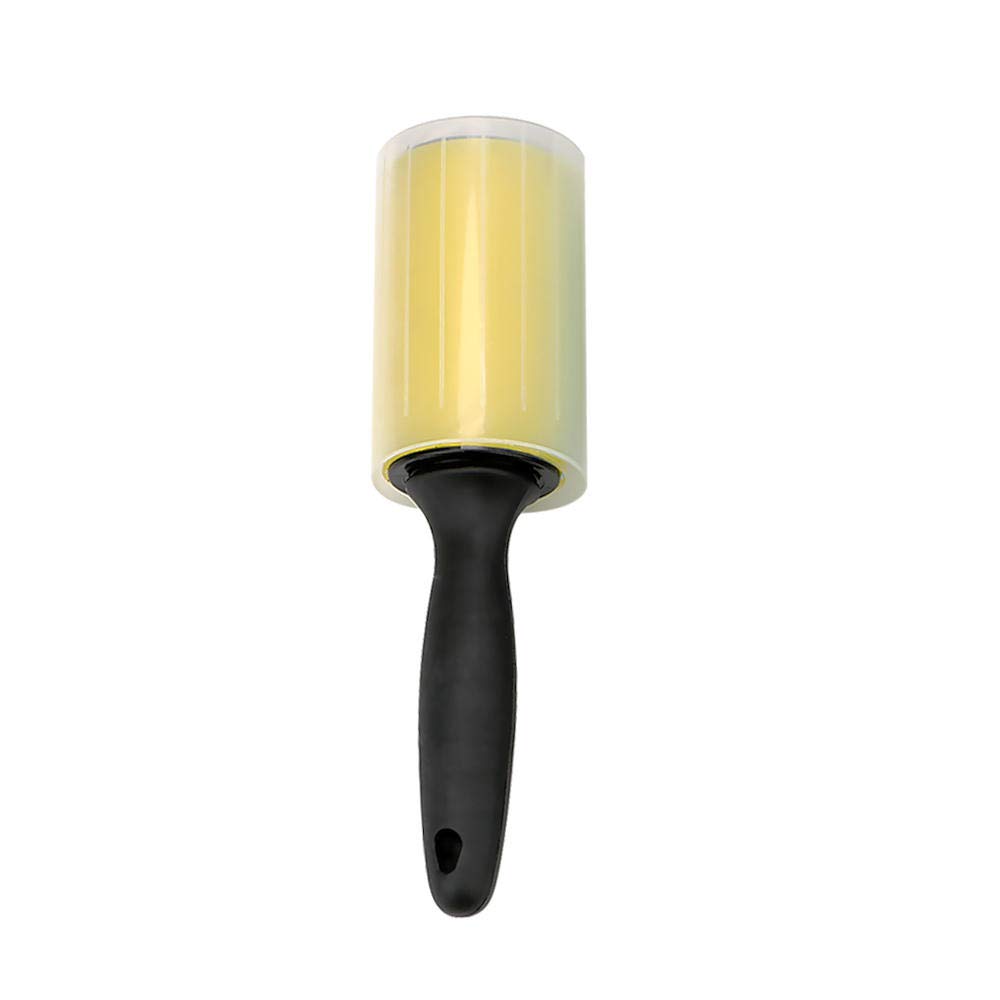 Reusable Silicone Pet Hair Remover Brush - Washable Lint Roller for Clothes, Furniture & Car Seats - 3 Pack Yellow Sticky Dust Wiper - Perfect for Dog & Cat Hair Removal at Home, Office & Travel