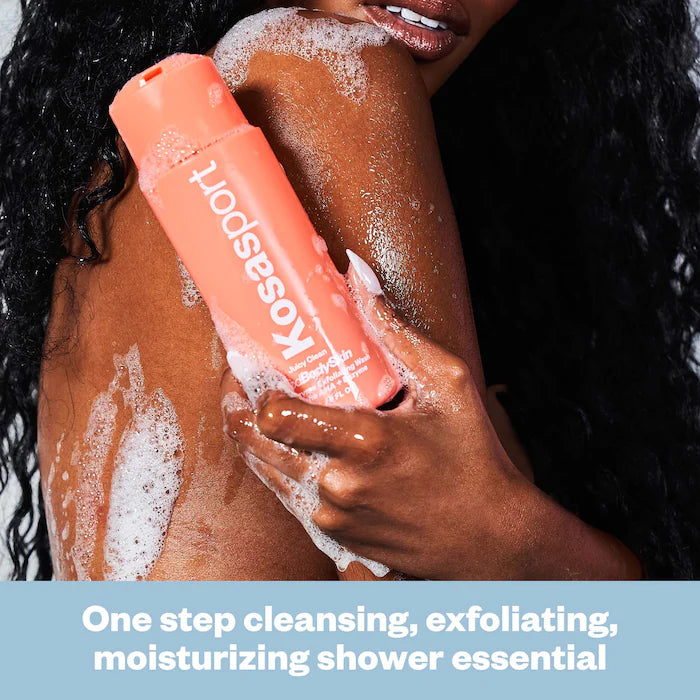 Kosas Good Body Skin AHA+ Enzyme Exfoliating Body Wash - Gentle Cleansing & Smoothing Shower Gel for Dry, Rough Skin - Perfect for Daily Use & Spa-Like Skincare Routine