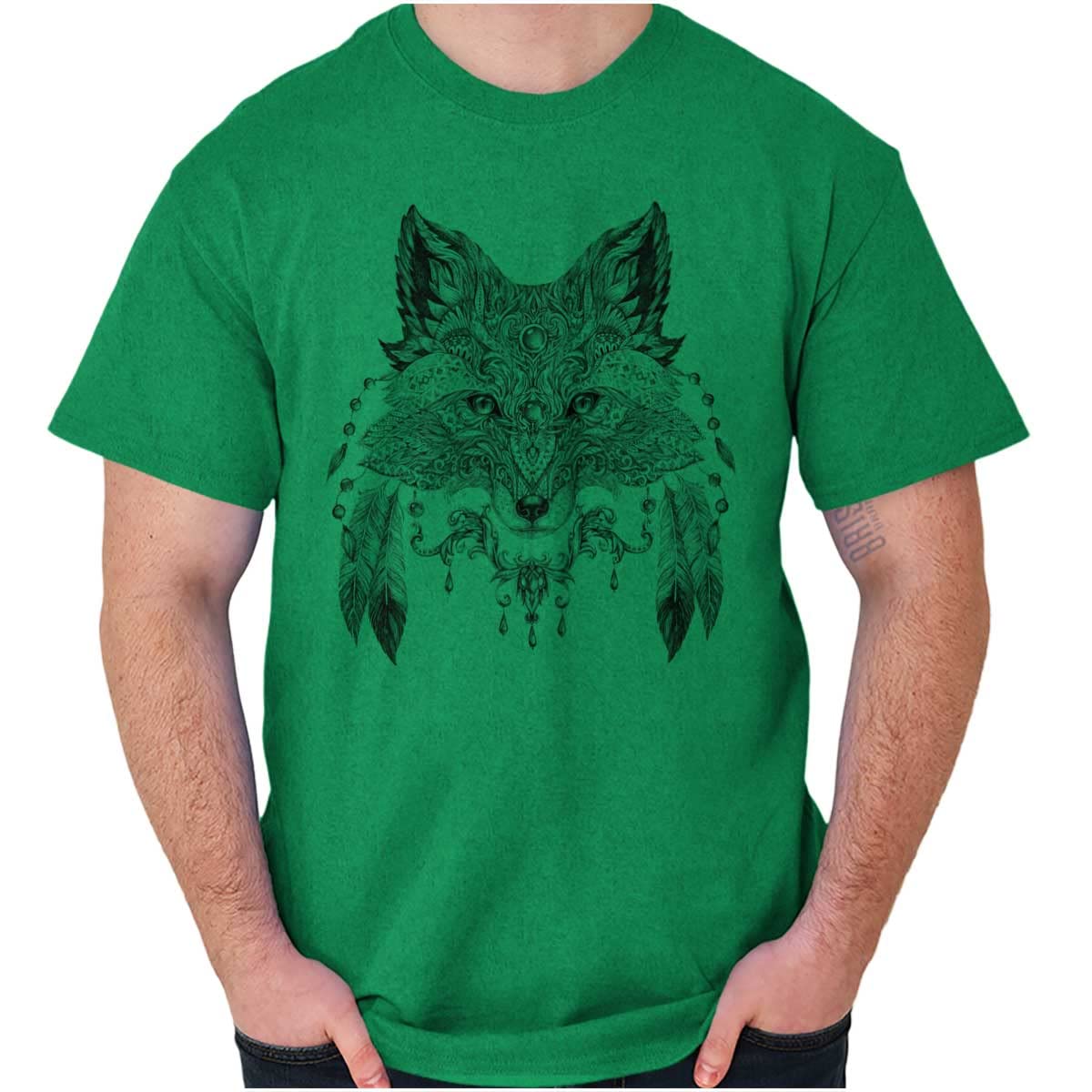 Spirit Animal Wolf Native American Fox Graphic T-Shirt for Men & Women | Casual Wear, Gifts, Festival Outfits