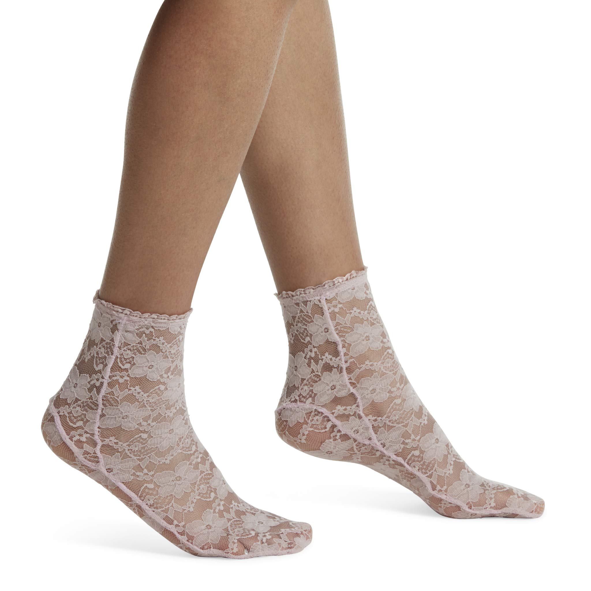 HUE Women's Fashion Shortie Anklet Socks - 5 Pack Assorted Colors | Low Cut No Show Socks for Sneakers & Flats | Comfortable Everyday Wear for Work, Gym & Casual Outfits