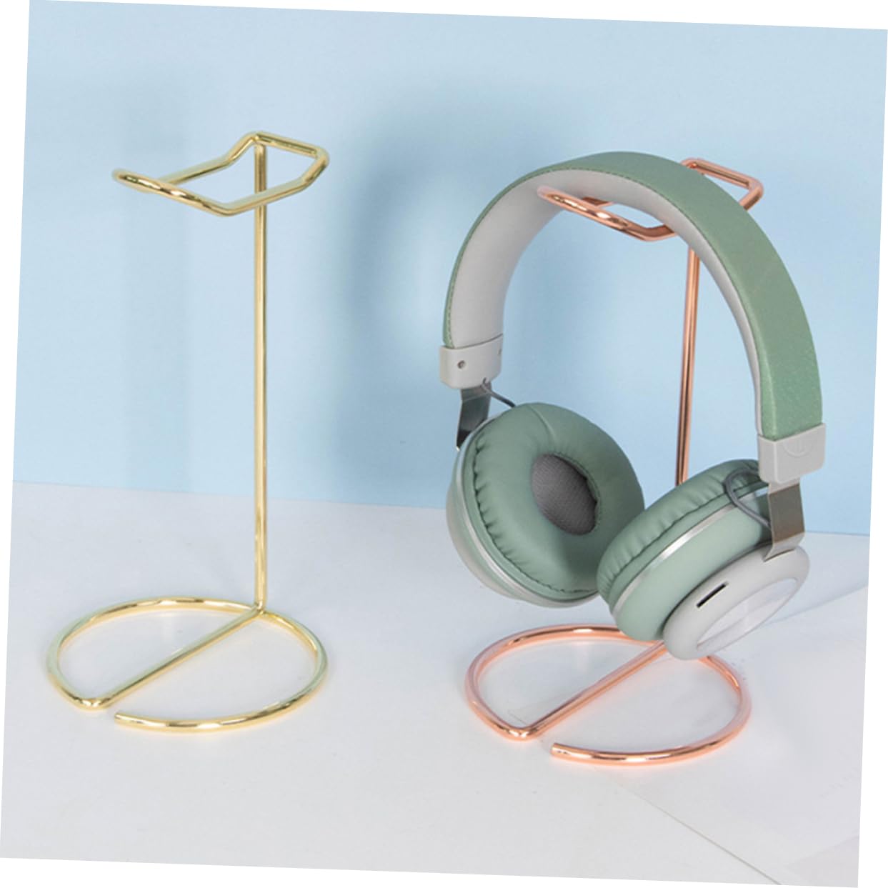 KOMBIUDA Heavy Duty Metal Headphone Stand - Dual Hook Desk Organizer for Gaming Headphones & Accessories | Perfect for Gamers, Streamers & Office Workspaces