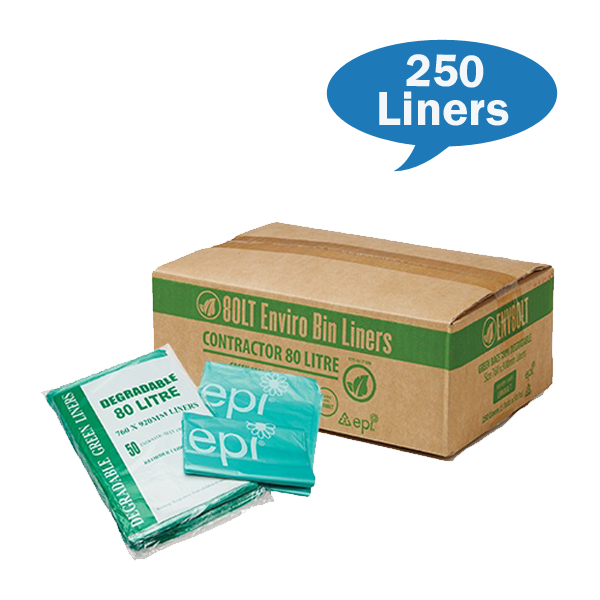 80Lt Heavy Duty Contractor Trash Bags - Green Bin Liners for Construction, Yard Waste & Large Debris Disposal - Perfect for Job Sites, Home Renovations & Outdoor Cleanup