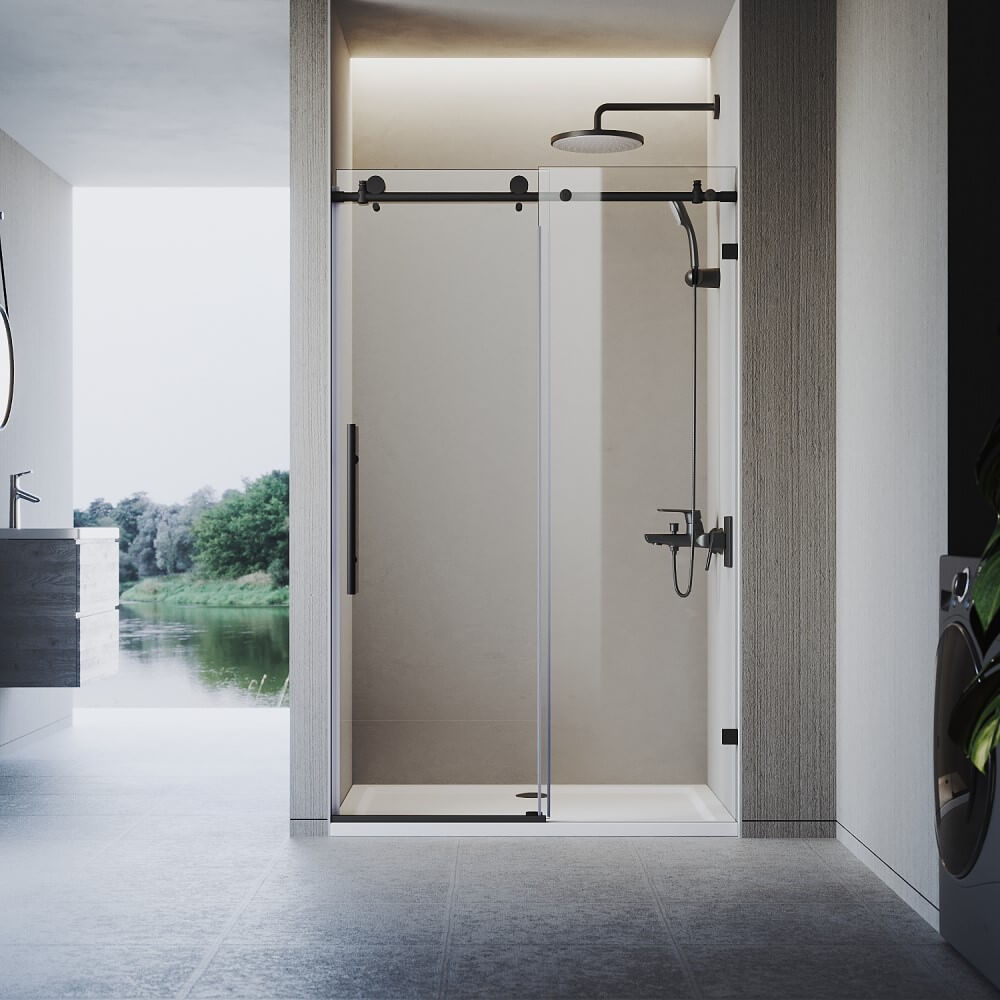 10mm Frameless Sliding Shower Screen - Elegant Bathroom Glass Door for Modern Homes | Perfect for Spa-Like Showers & Space-Saving Bathroom Designs