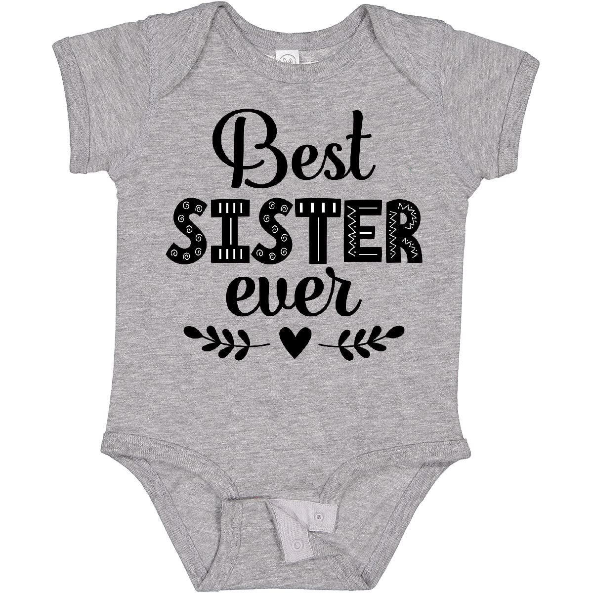 Best Sister Ever Baby Bodysuit - Cute & Comfortable Gift for Sisters - Perfect for Birthdays, Holidays & Sibling Bonding Moments