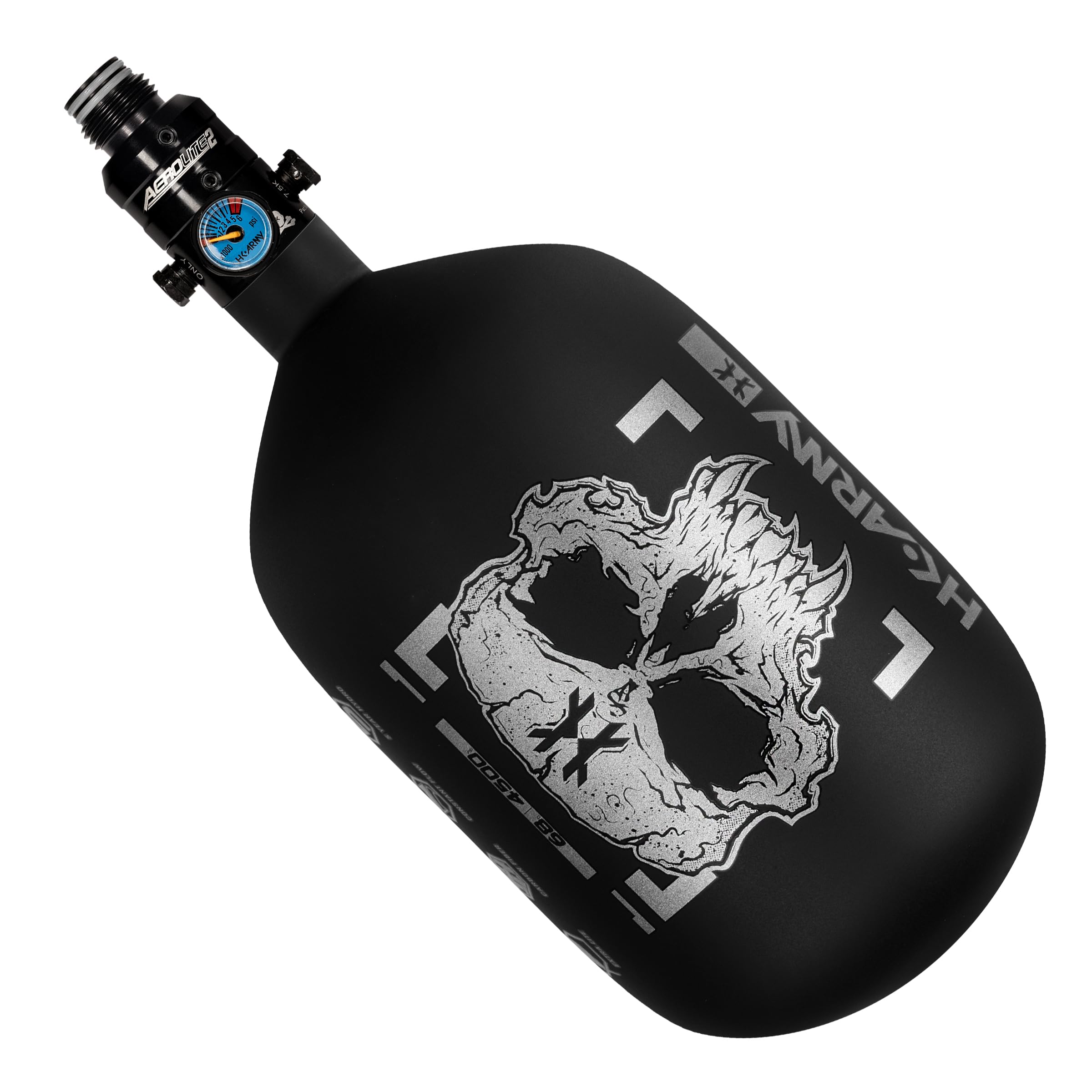 HK Army HPA Paintball Tank - Lightweight Pro Alpha Air Carbon Fiber Compressed Air Tank PRO Reg 4500psi - Perfect for Tournament Play and Outdoor Paintball Games