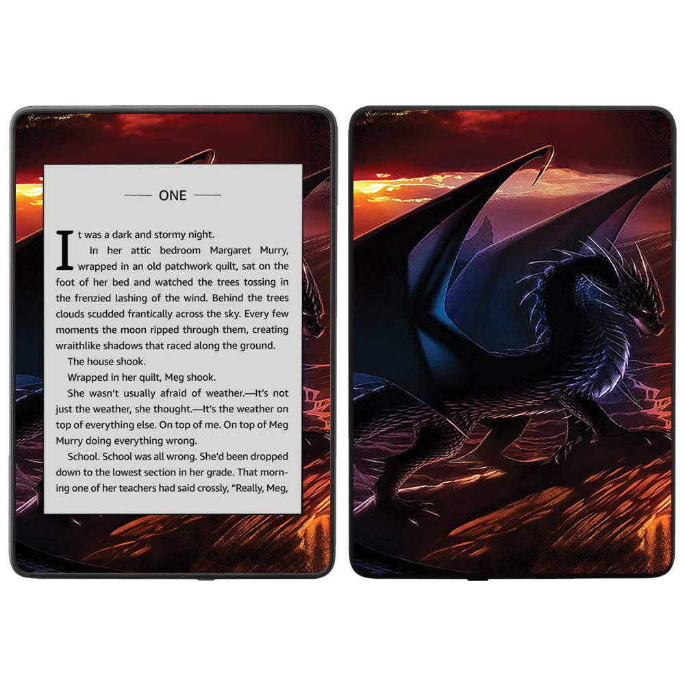 MightySkins Protective Vinyl Decal Wrap Cover for Amazon Kindle Paperwhite 2018 (10th Gen) - Fire Dragon Design | Waterproof, Durable & Easy to Apply Skin | Made in USA | Perfect for Travel, Reading & Device Protection