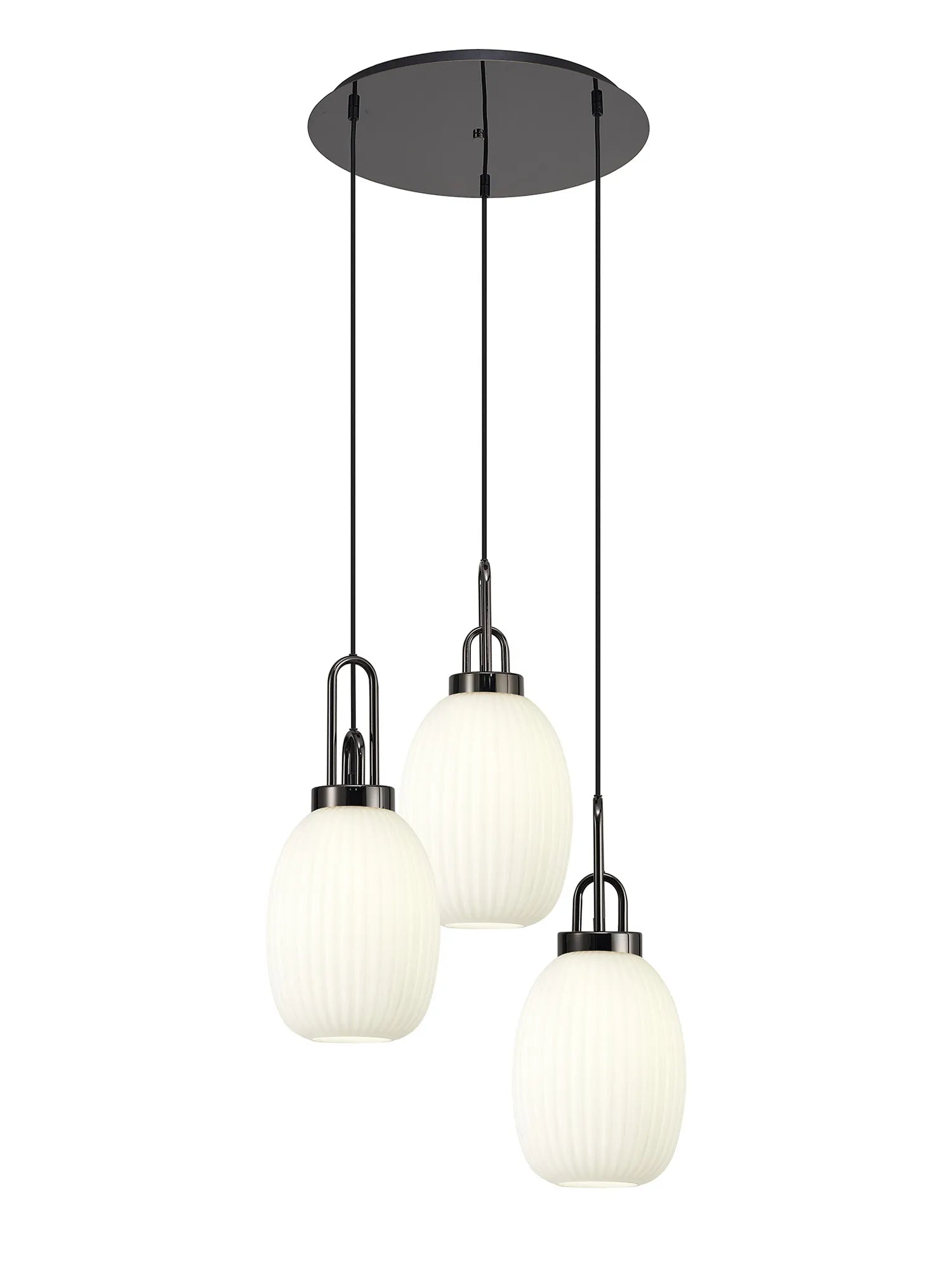 Stylish Cadiz 3-Light Cluster Pendant - Modern Ceiling Lighting Fixture for Dining Room, Kitchen Island & Living Room Decor