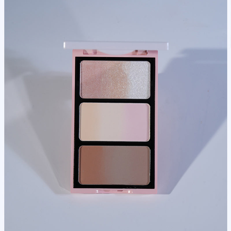 CHEERYEP (QIANYAN) Professional Gradient Contour Palette - Buildable & Blendable Face Sculpting Makeup Kit for Contouring, Highlighting & Bronzing - Perfect for Everyday Glam & Special Occasions