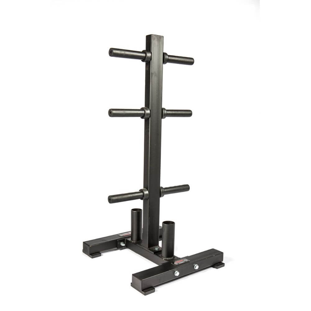 York Barbell Olympic Plate Tree - Heavy Duty Weight Plate Storage Rack for Home Gym & Commercial Use - Organize 2