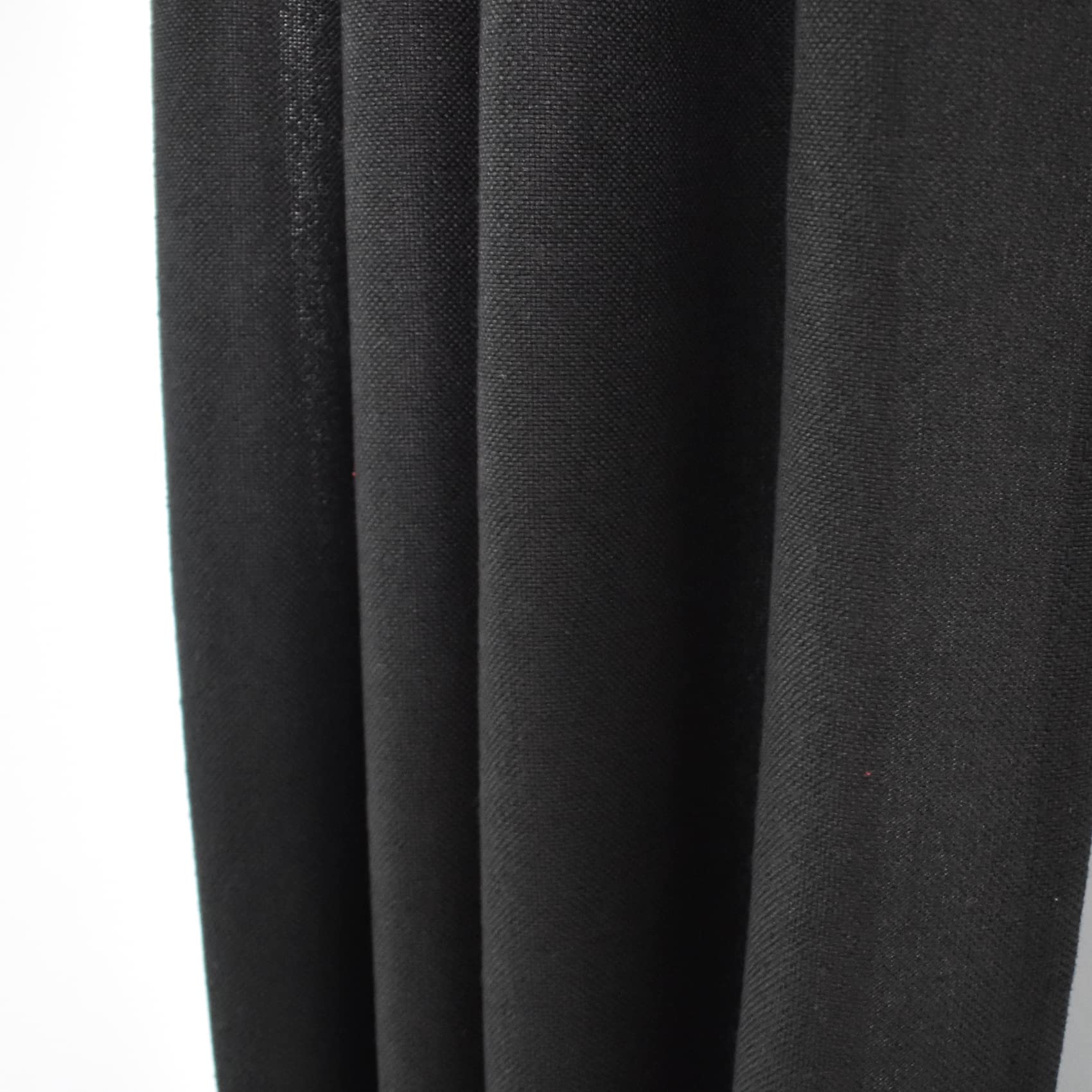 UPOPO Blackout Curtains 54 Inch Length - Linen Textured Privacy Drapes for Bedroom, Living Room, Kitchen & Basement - Thermal Insulated Window Treatment with Rod Pocket (Set of 2 Panels) - Perfect for Light Blocking, Noise Reduction & Home Decor