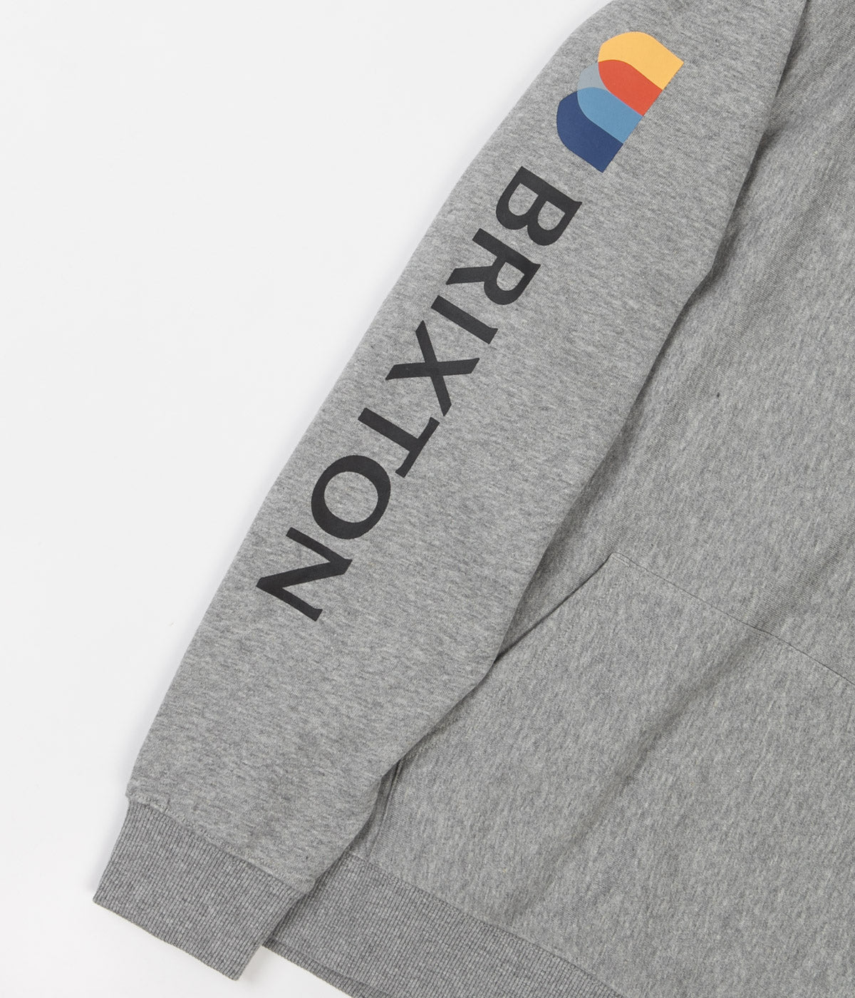 Brixton Stem Hoodie - Heather Grey | Men's & Women's Casual Pullover Sweatshirt | Perfect for Outdoor Activities & Streetwear Fashion