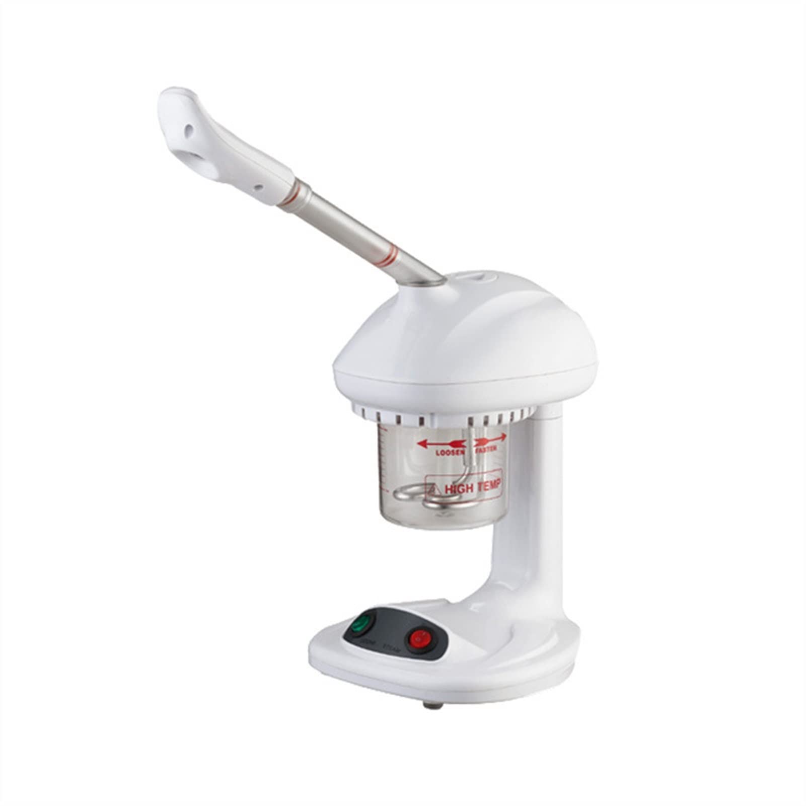 Professional Nano Ionic Facial Steamer with Hot Mist - Home Spa & Salon Skin Care Steamer, Humidifier & Atomizer for Deep Cleansing & Hydration (White) | Perfect for Daily Skincare Routine & Relaxing Spa Days