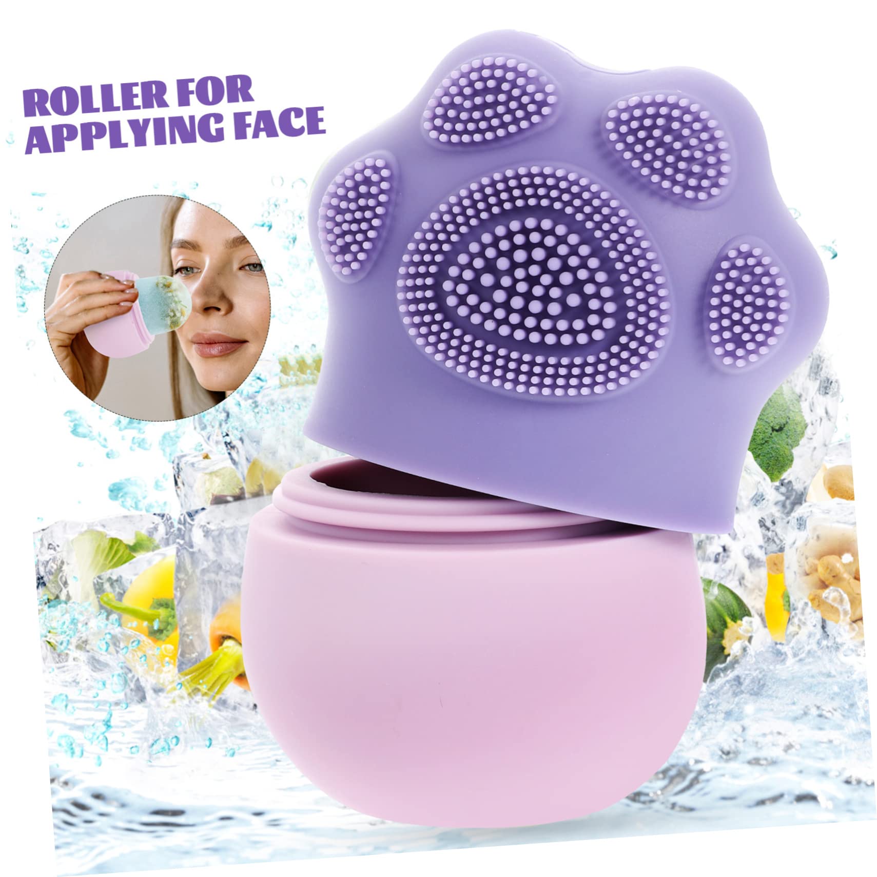 FOMIYES Silicone Ice Roller for Face - Cooling Facial Massager to Reduce Puffy Eyes, Shrink Pores & Soothe Skin | Perfect for Morning Routine, Post-Workout Recovery & Skincare Treatment