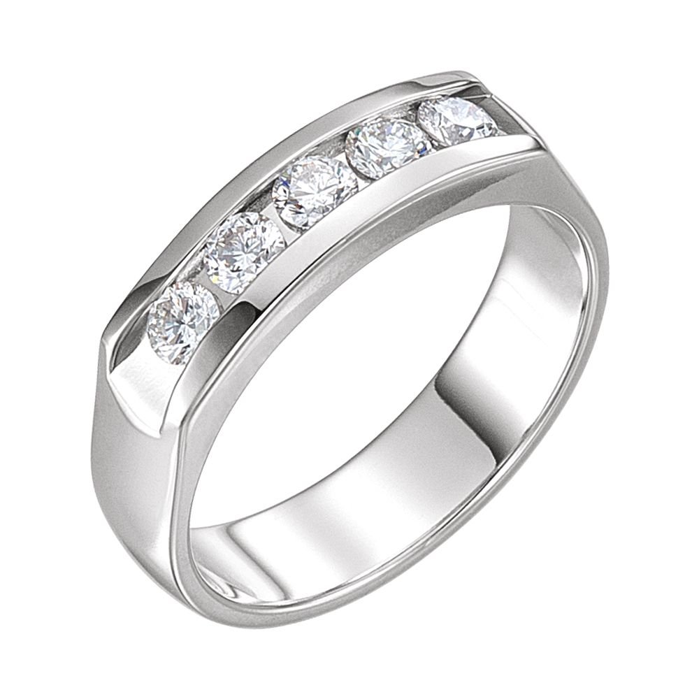 14K White Gold 3/4 Carat Diamond Wedding Band Ring for Women - Elegant Bridal Jewelry for Engagement, Anniversary & Special Occasions