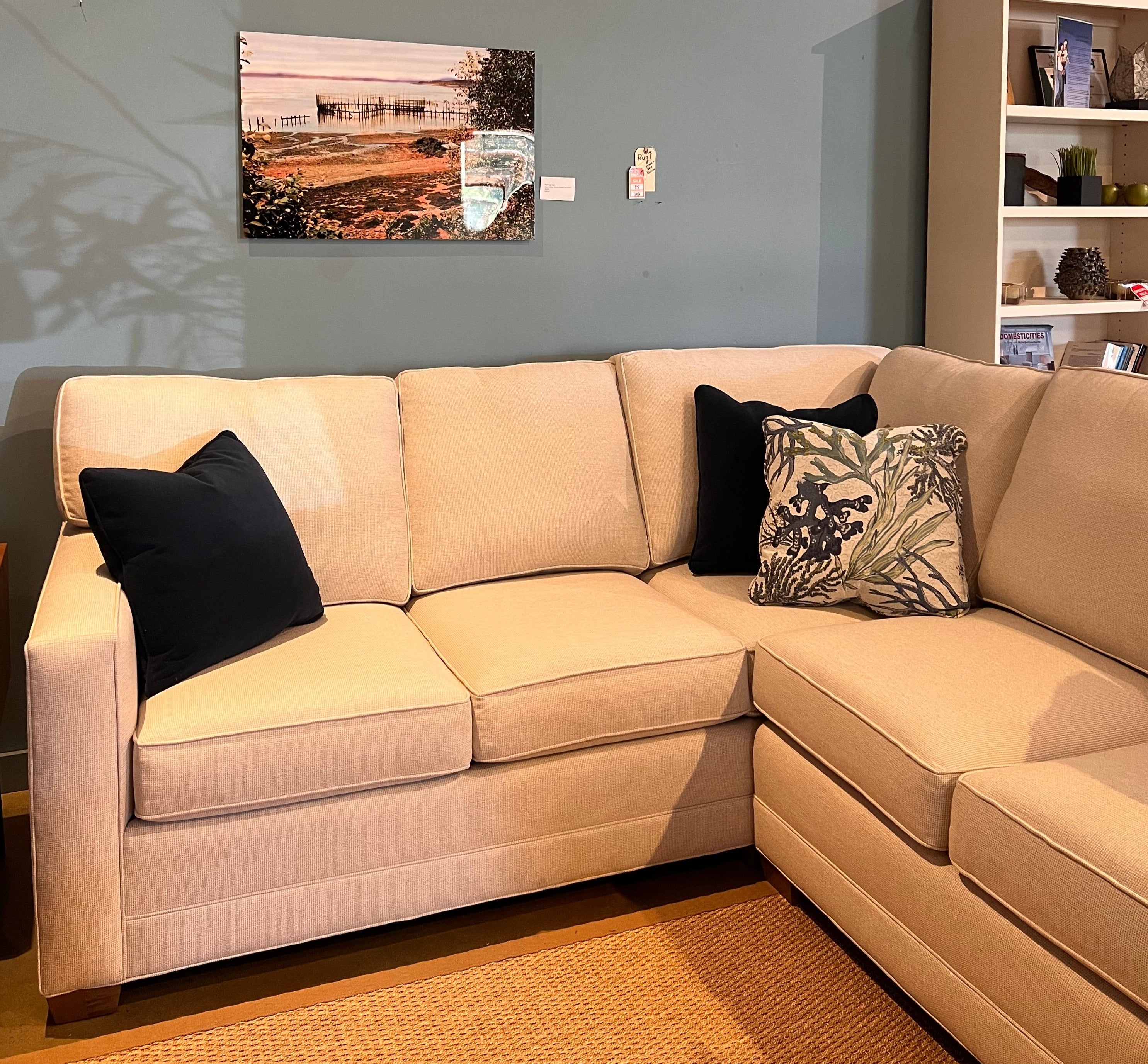 Temple Tailor Made 6600 Reversible Sectional Sofa - Modern L-Shaped Couch for Living Room, Family Room & Home Theater