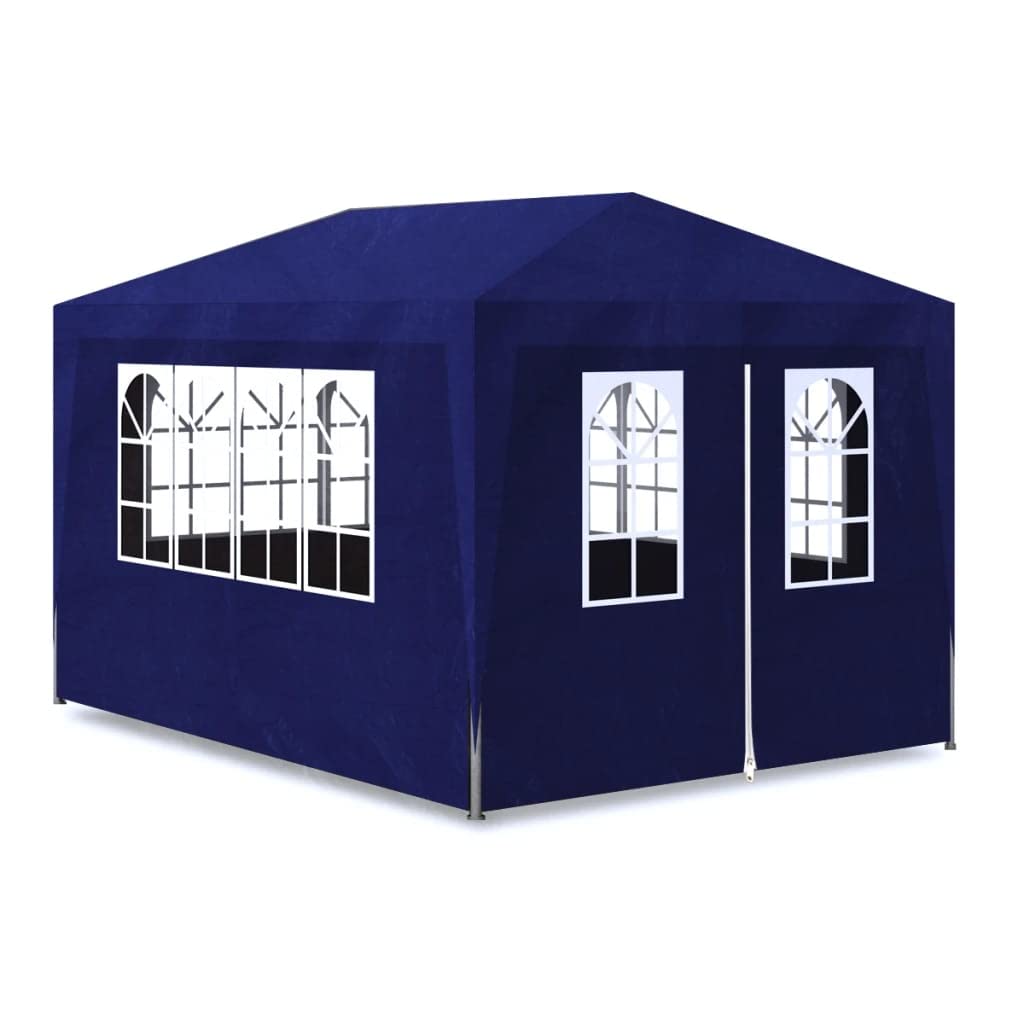 CHARMMA 10x13 ft Heavy Duty Party Tent - Large Outdoor Pop Up Canopy for Weddings, Backyard Parties & Events | Waterproof & UV Protection | Perfect for Picnics, Camping & Outdoor Gatherings (Blue)