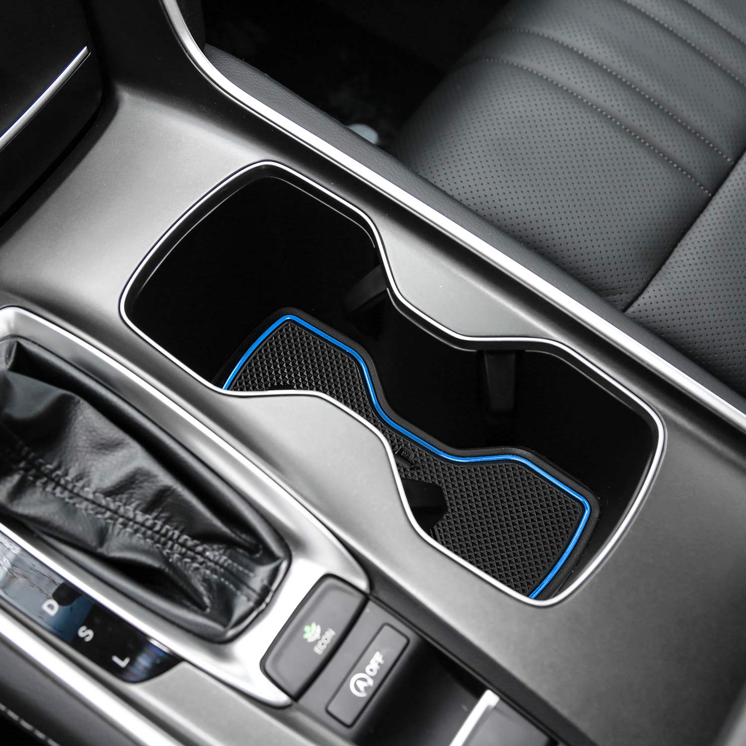 17-Piece Anti-Dust Car Mats Set for Honda Accord 2018-2022 Models - Cup Holder Inserts, Center Console Liner & Door Pocket Liners (Blue) | Premium Interior Protection Accessories for Daily Commuting & Road Trips