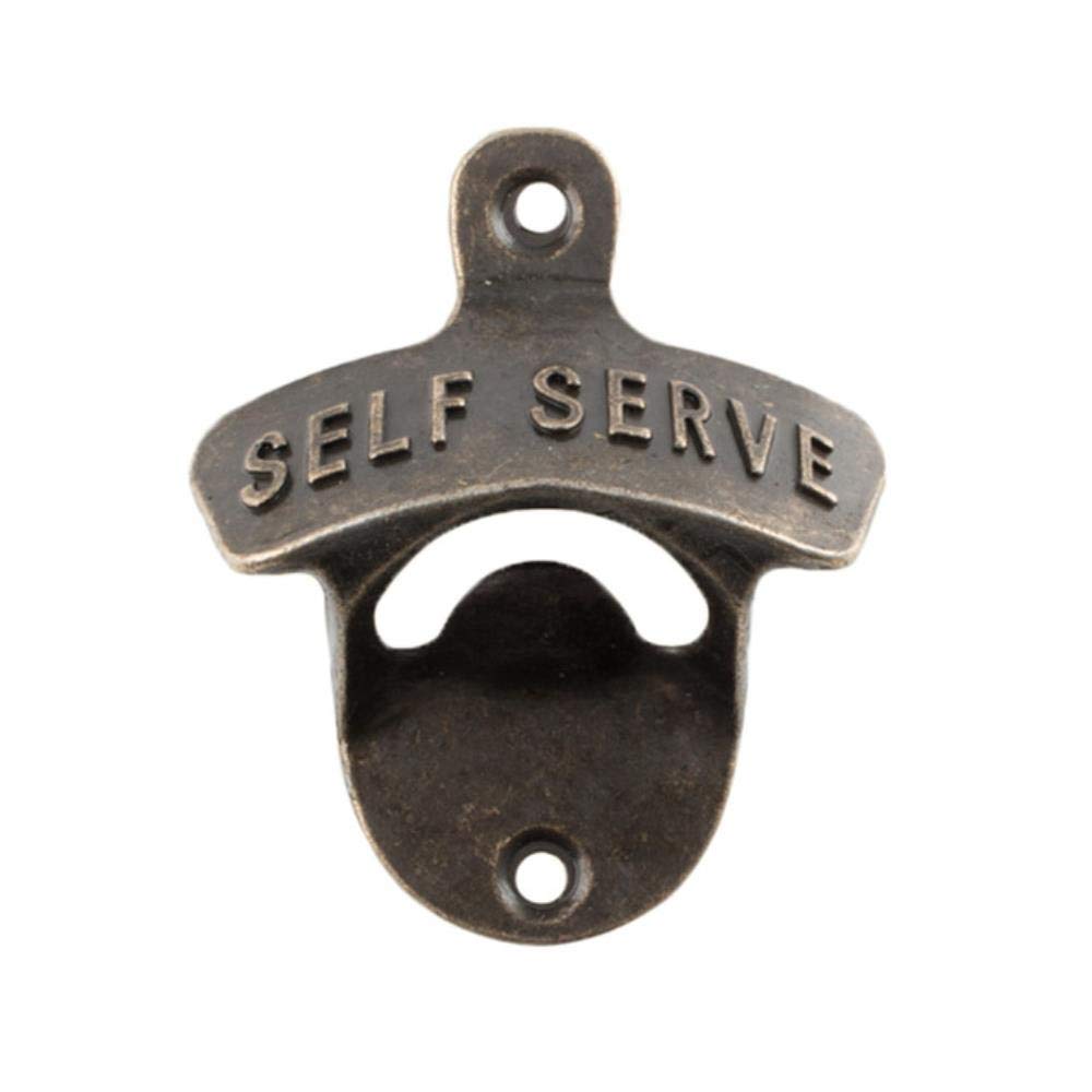 Vintage Wall Mounted Bottle Opener - Rustic Wine & Beer Opener Tool for Bar, Kitchen & Home Decor - Perfect for Parties, Restaurants & Outdoor Entertaining