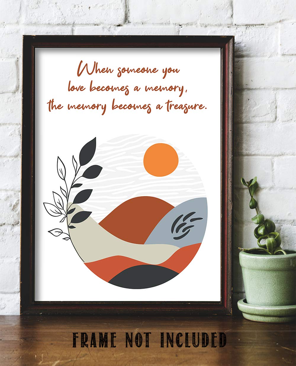 Inspiring Quotes Wall Art - Boho Sun Print 11x14, Motivational & Spiritual Decor for Home & Office