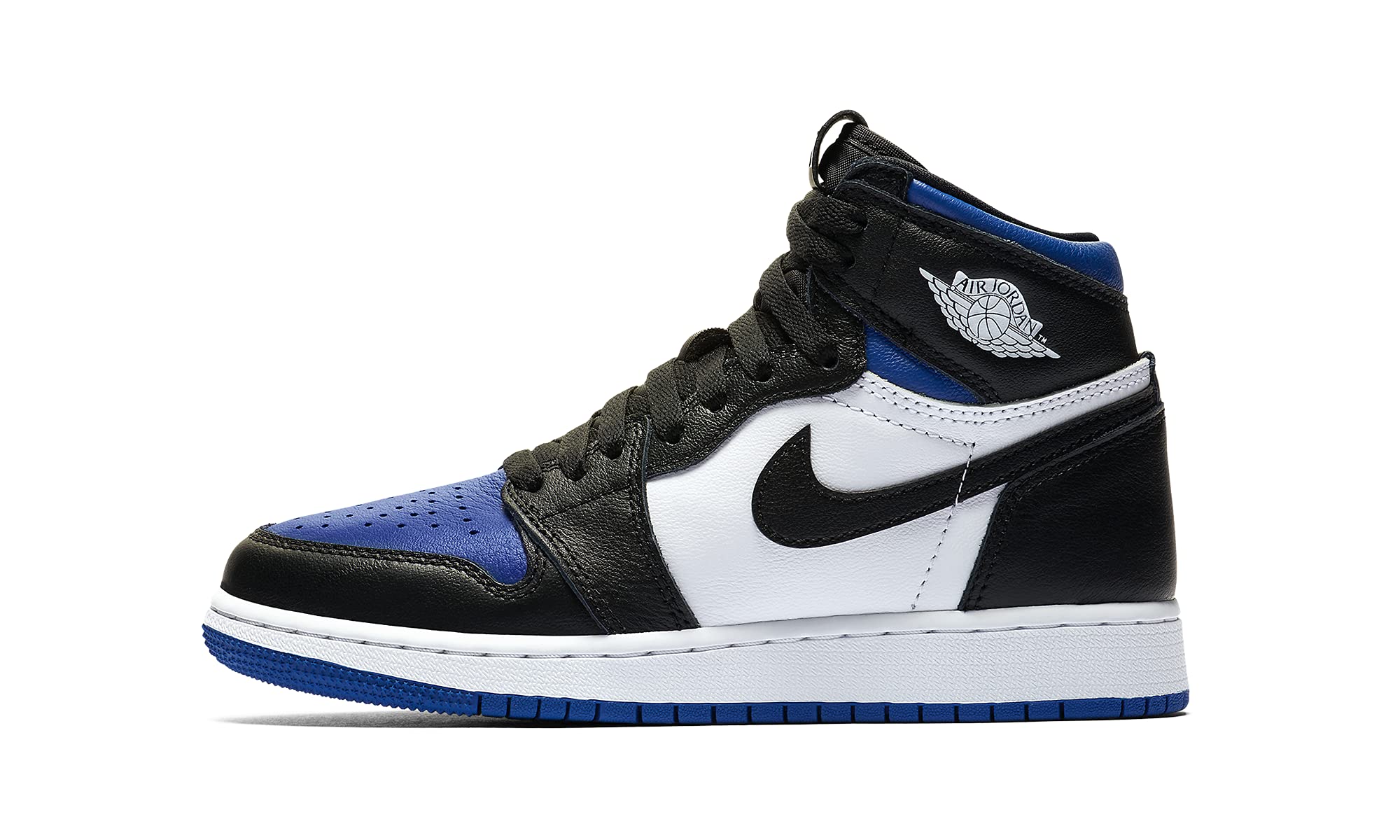 Jordan Air 1 Retro High OG GS Royal Toe Basketball Shoes for Youth - Size 5Y - Perfect for School, Sports & Street Style