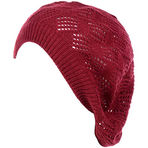 Mesh Diamond Knit-red