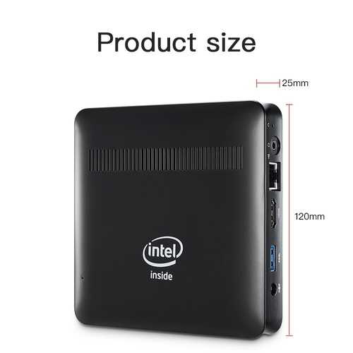 Bben MN11 Mini PC - 4GB DDR3L RAM, 64GB eMMC Storage, Intel Atom x5 Z8350 Quad Core Processor, Windows 10 - Perfect for Home Office, Streaming & Light Gaming