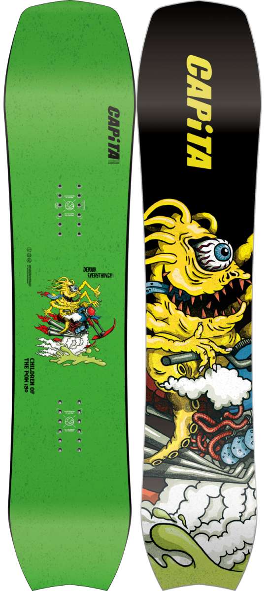 Capita Kids Children of the Pow Snowboard 2024 - Premium Youth Snowboard for Powder & All-Mountain Riding - Perfect for Young Riders in Deep Snow & Freestyle Terrain