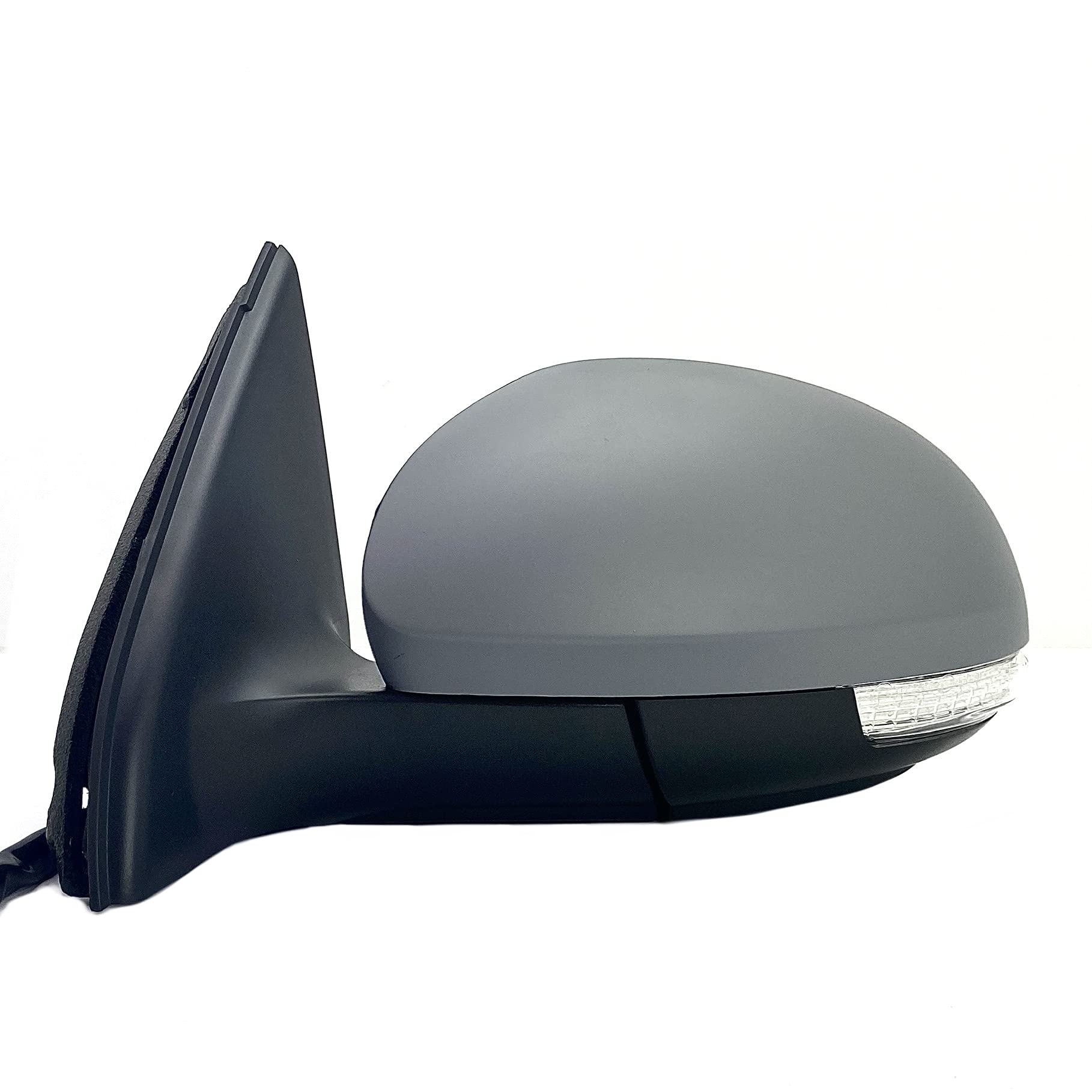 2009-2017 Volkswagen Tiguan Driver Side Mirror - Left Power Adjustable Heated Glass with Folding Memory, Puddle Lamp & Turn Signal | OEM Replacement | Perfect for Winter Driving & Night Visibility