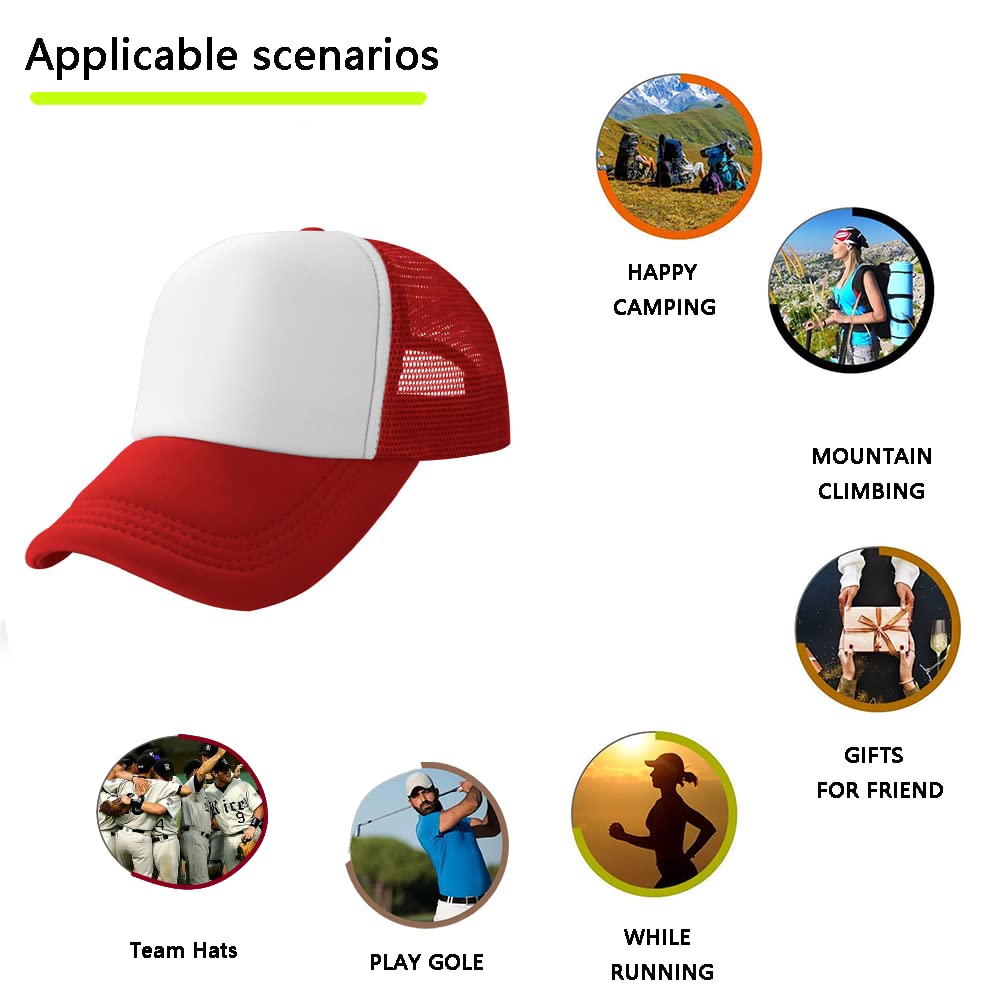 Custom Personalized Baseball & Trucker Hats for Men & Women - Add Your Text & Photo - Unique Embroidered Caps for Sports, Outdoor & Fashion